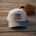 Gray Leather Edition hat in premium setting