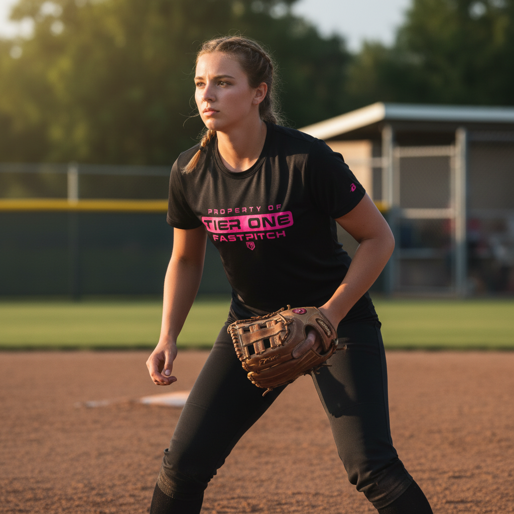 Grind Tee BK/HP on athlete during training