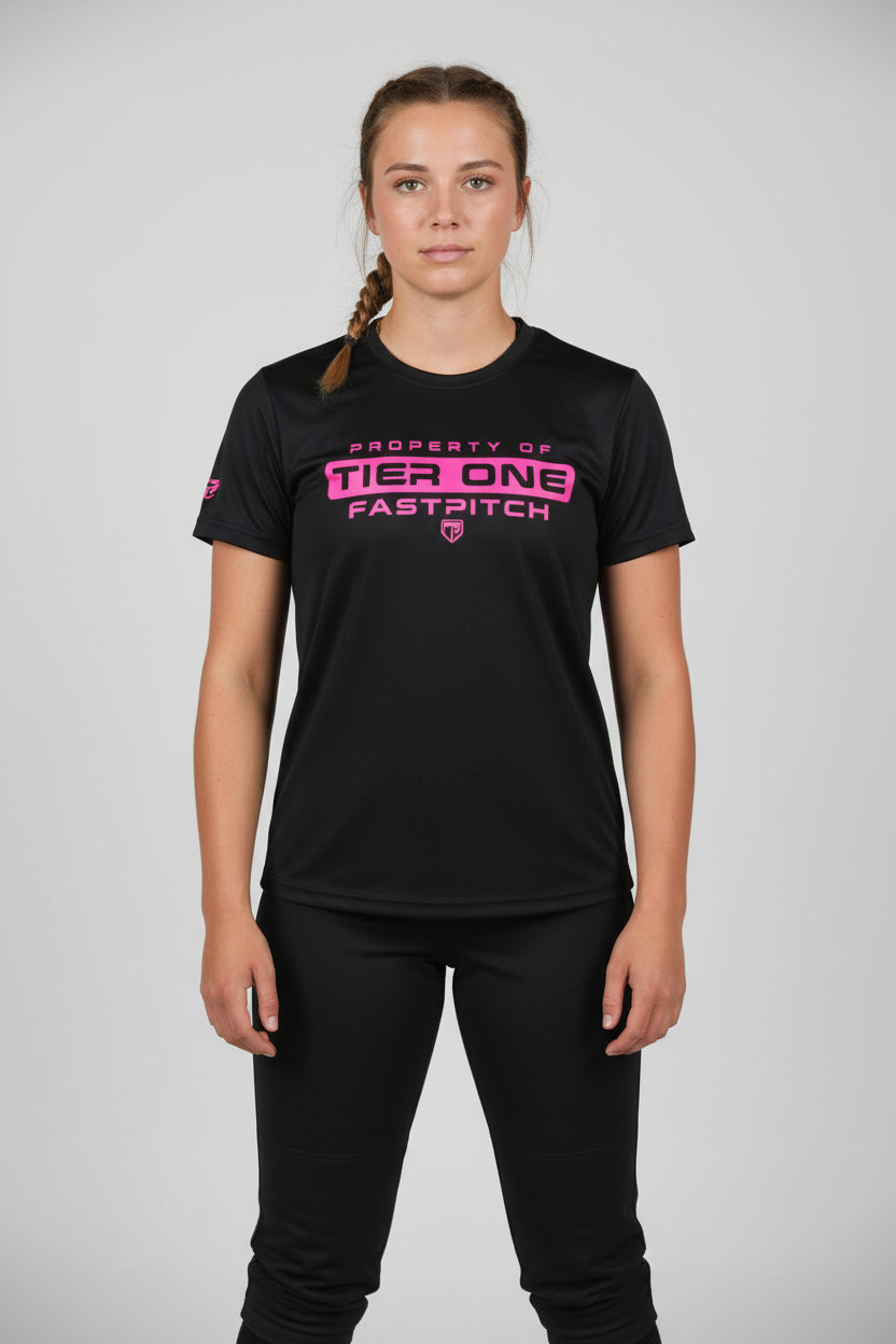 Grind Tee modeled by athlete